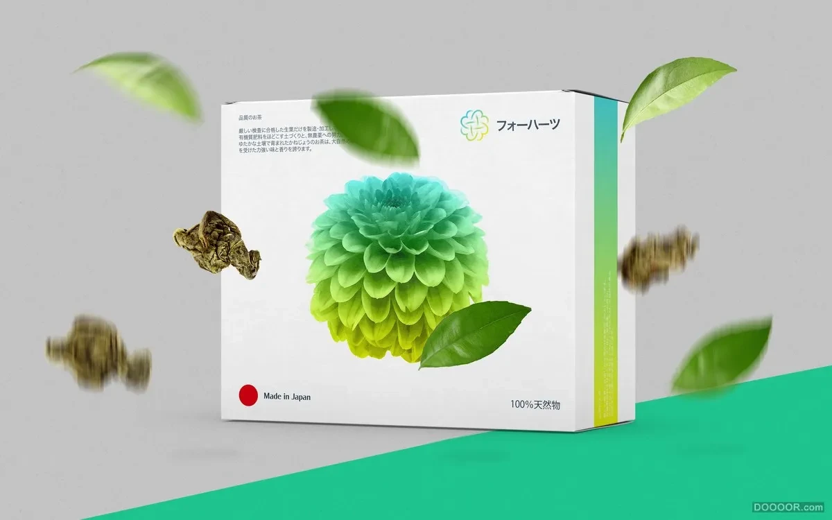 作品欣赏：フォーハーツ日本草药茶叶形象包装设计｜包装设计·设计精选