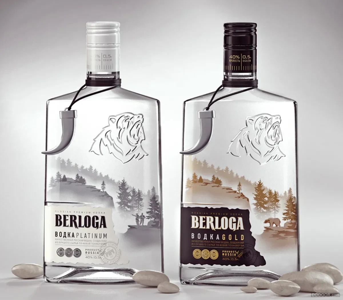 作品欣赏：莫斯科STUDIOIN packaging ideas烈性白酒包装设计作品 B｜包装设计·设计精选