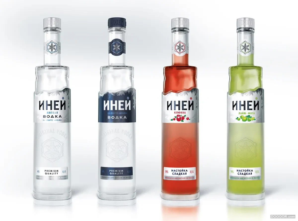 作品欣赏：莫斯科STUDIOIN packaging ideas烈性白酒包装设计作品 B｜包装设计·设计精选