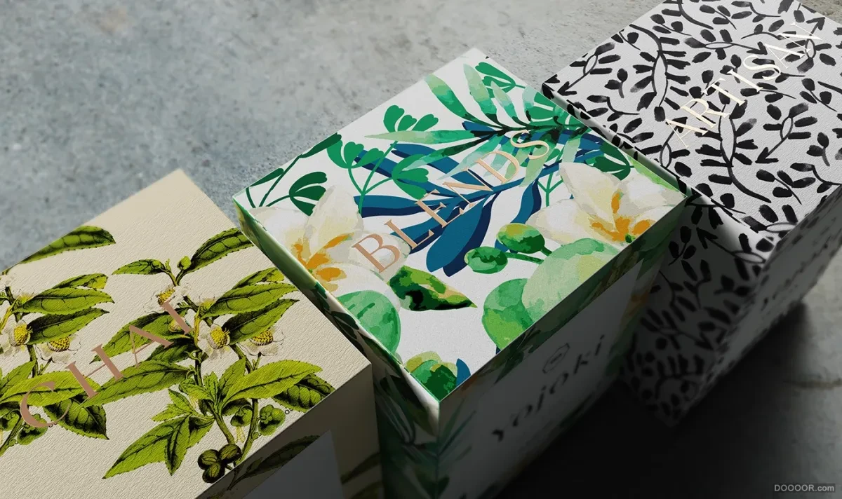 作品欣赏：喫茶 養生 記-古亚洲茶文化日本特色茶书茶包装设计｜包装设计·设计精选