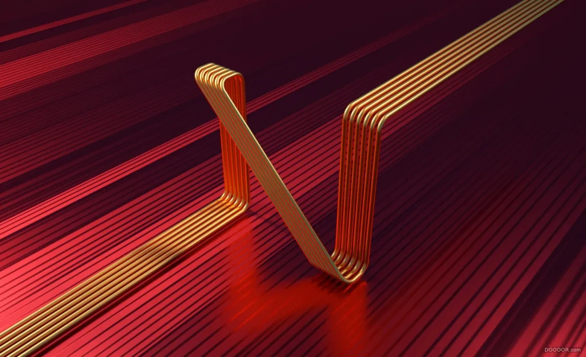 作品欣赏：奢华3D立体字母设计