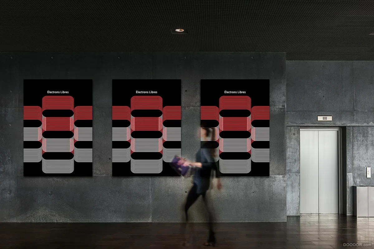 案例优选：极强王者气场抽象几何大海报作品（7/10）｜海报设计·设计精选