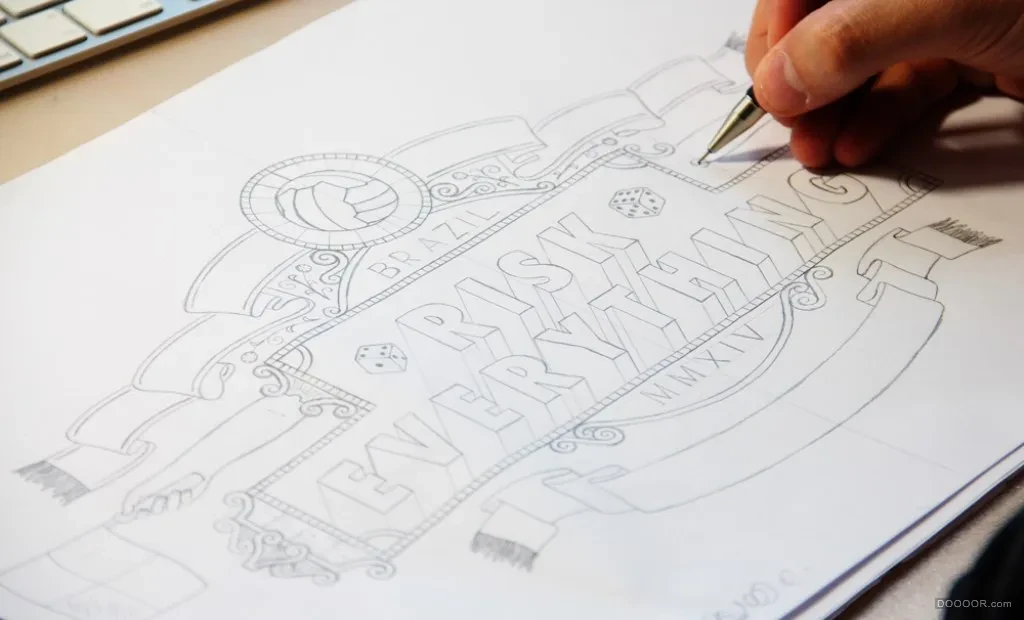 作品欣赏：英国Tobias Hall纯手工绘制复古欧式徽标LOGO作品