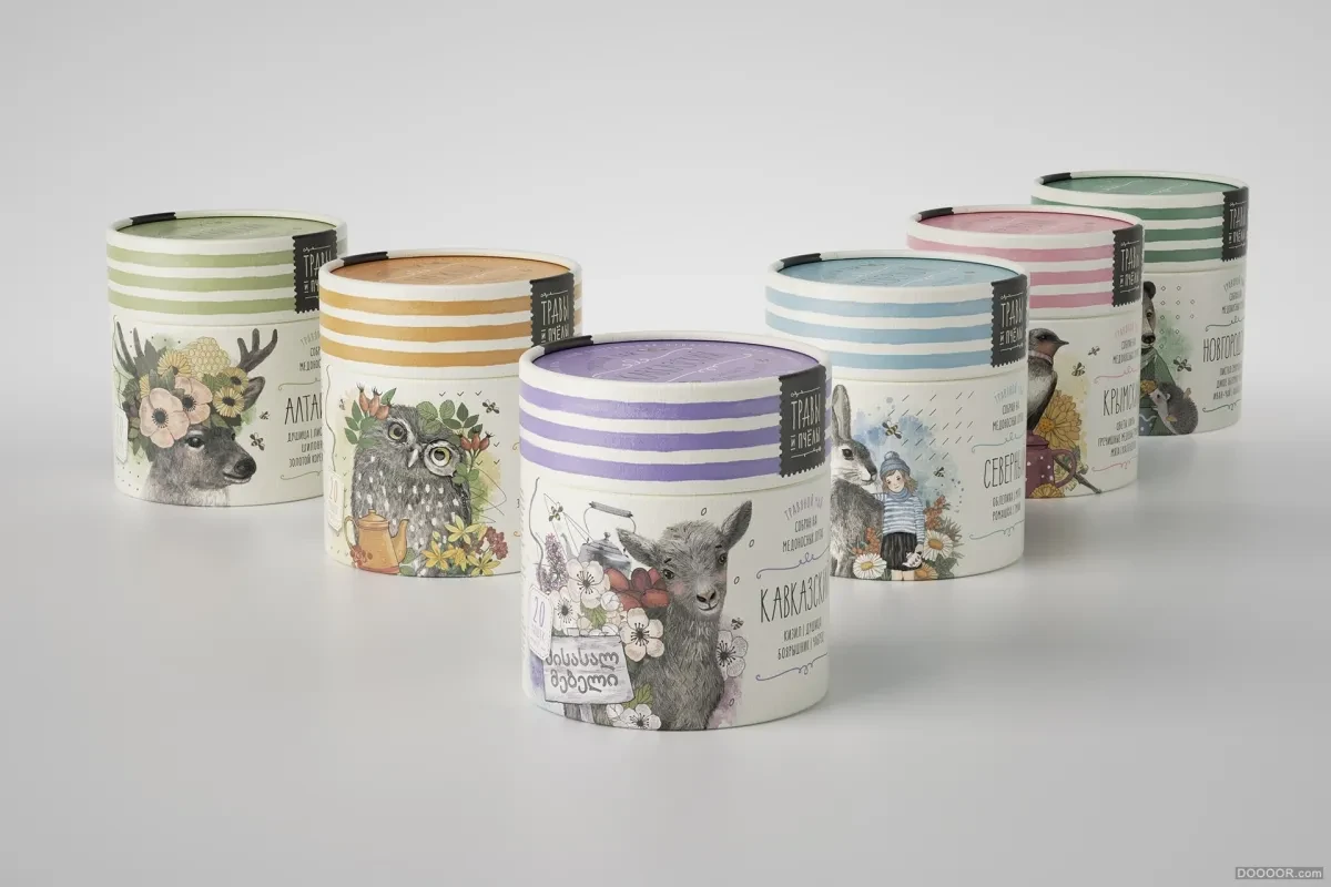 案例优选：HERBS & BEES - 草药&蜂蜜俄罗斯花草茶品牌包装设计｜包装设计·设计精选