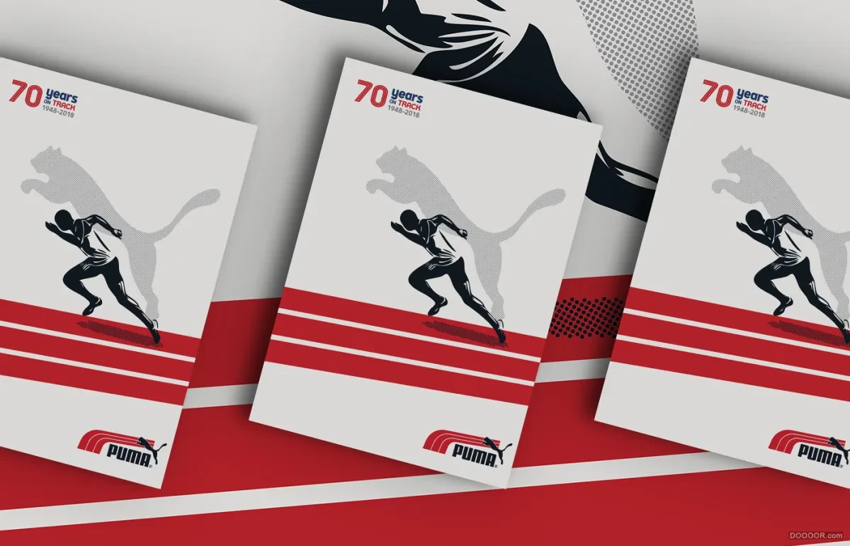 案例优选：PUMA-70年轨迹海报设计｜海报设计·设计精选