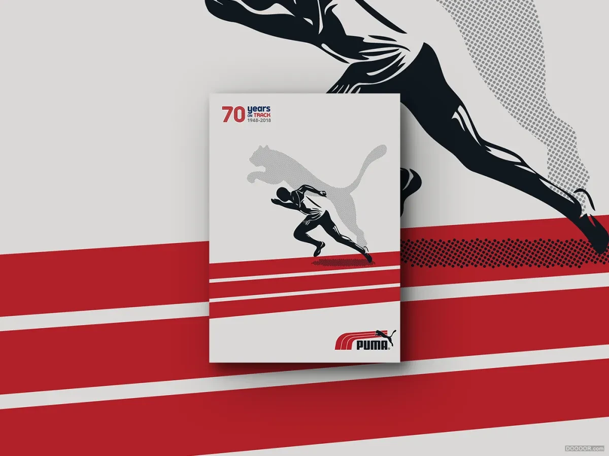 案例优选：PUMA-70年轨迹海报设计｜海报设计·设计精选