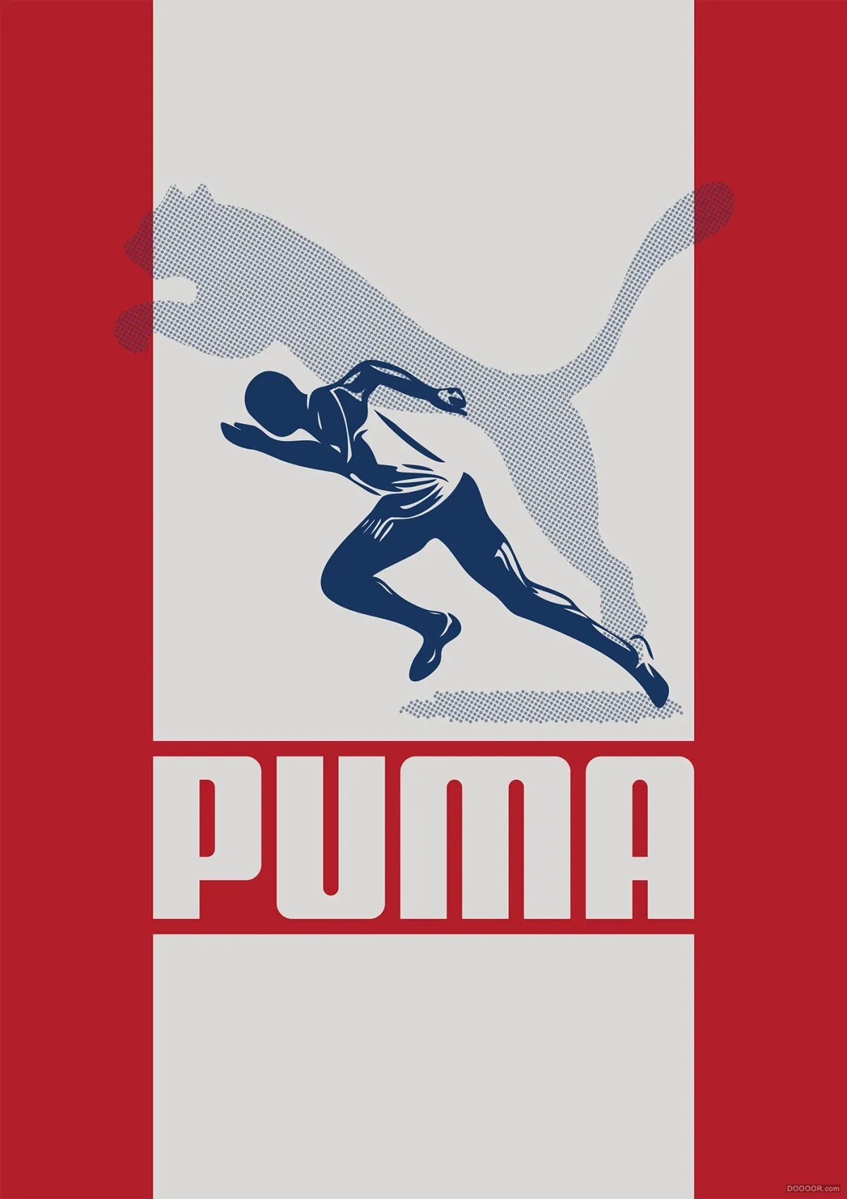 案例优选：PUMA-70年轨迹海报设计｜海报设计·设计精选