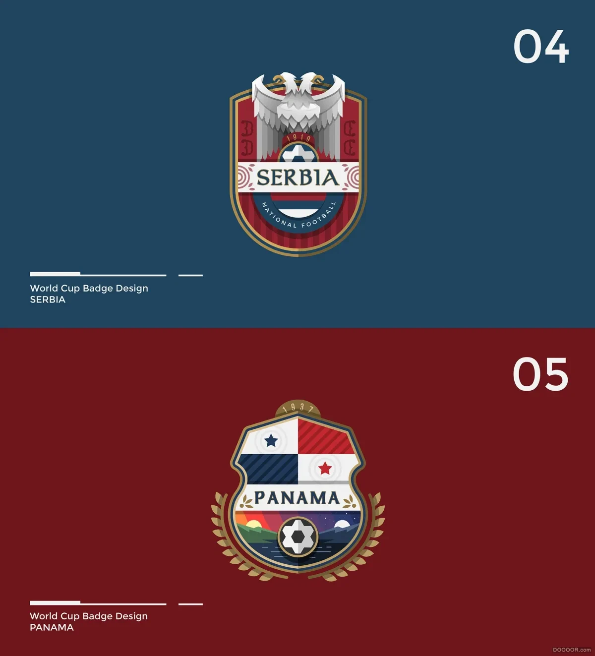 案例优选：FIFA世界杯徽章设计｜设计作品精选