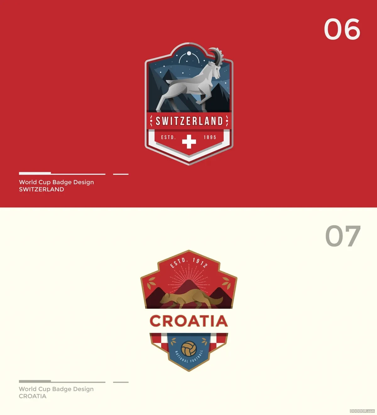 案例优选：FIFA世界杯徽章设计｜设计作品精选