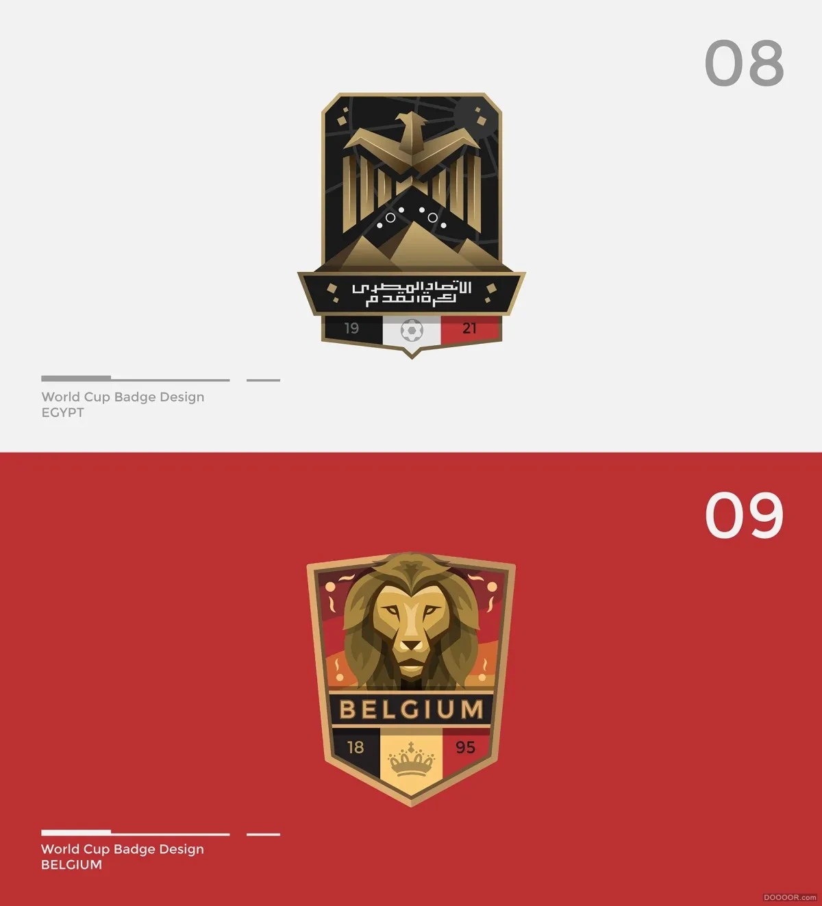 案例优选：FIFA世界杯徽章设计｜设计作品精选