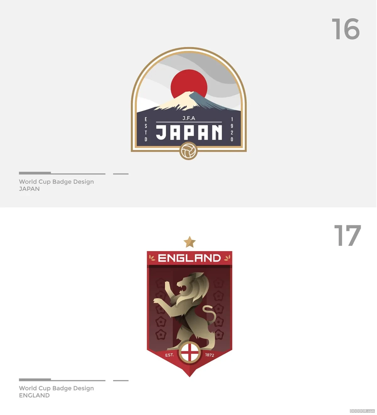 案例优选：FIFA世界杯徽章设计｜设计作品精选
