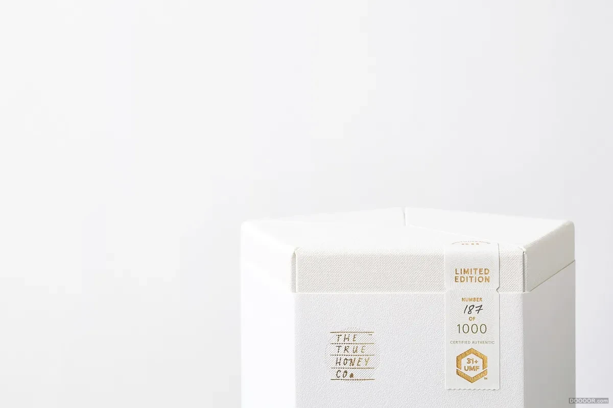 作品欣赏：新西兰RARE HARVEST蜂蜜白色包装盒设计