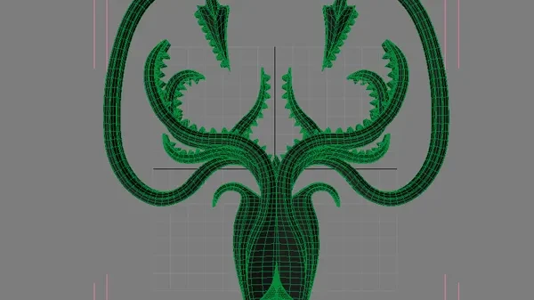 作品欣赏：GAME OF THRONES游戏动物金属徽章刻画渲染28P