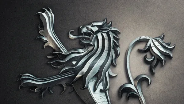 作品欣赏：GAME OF THRONES游戏动物金属徽章刻画渲染28P