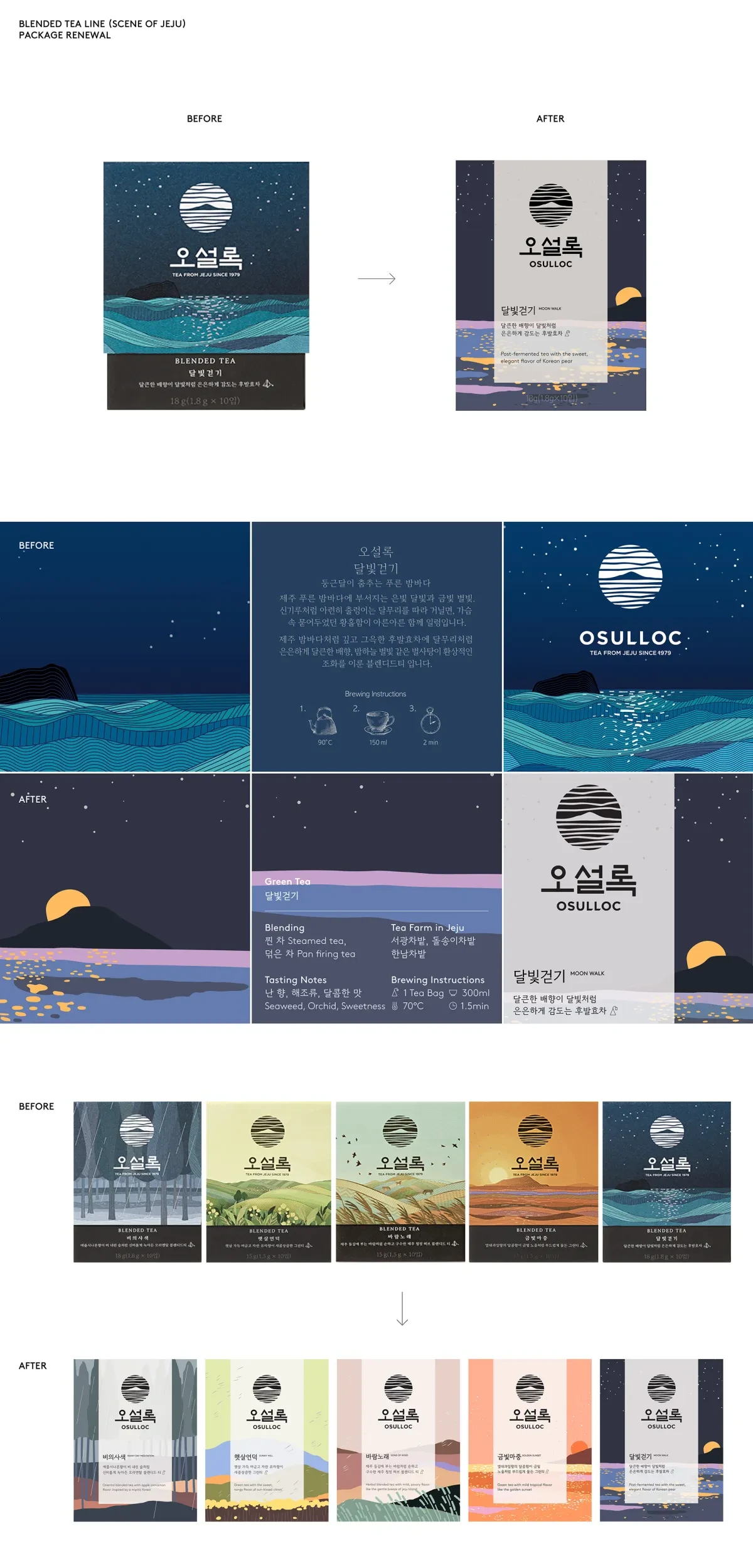 作品欣赏：Osulloc混合茶袋外包装设计｜包装设计·设计精选
