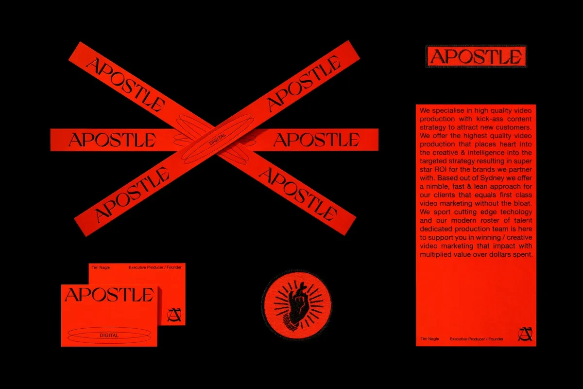 案例优选：Apostle Digital红色系品牌设计｜品牌设计·设计精选