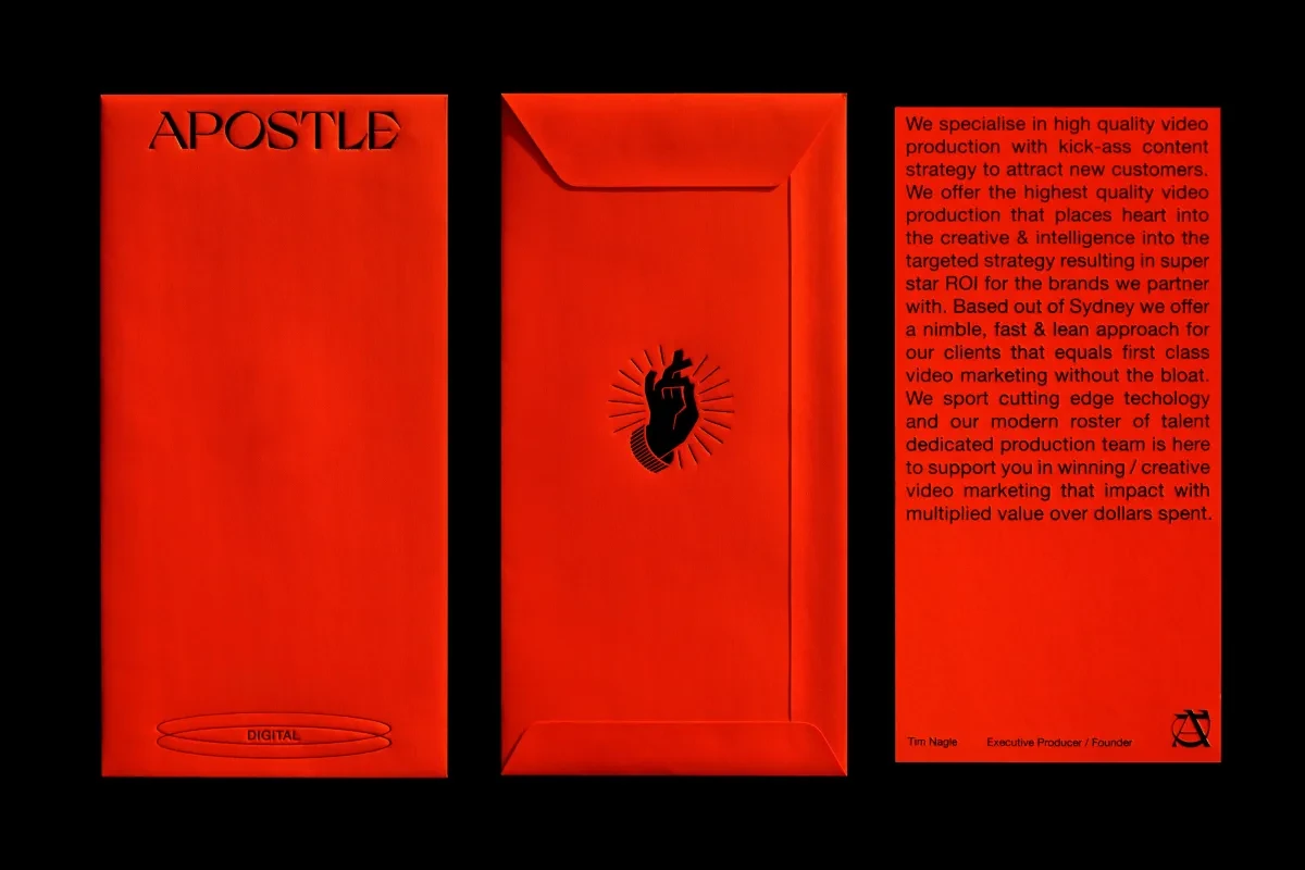 案例优选：Apostle Digital红色系品牌设计｜品牌设计·设计精选