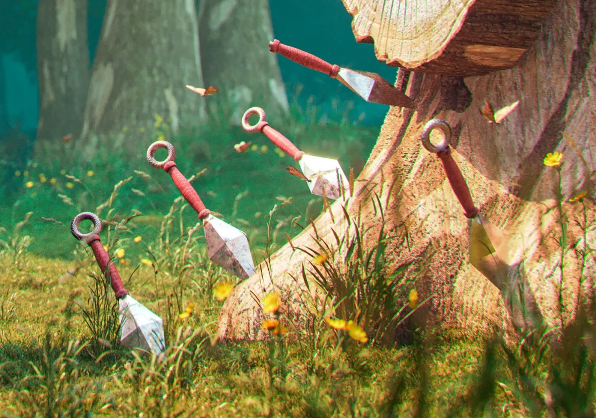 作品欣赏：3D动物角色猫忍者猫3D角色渲染设计