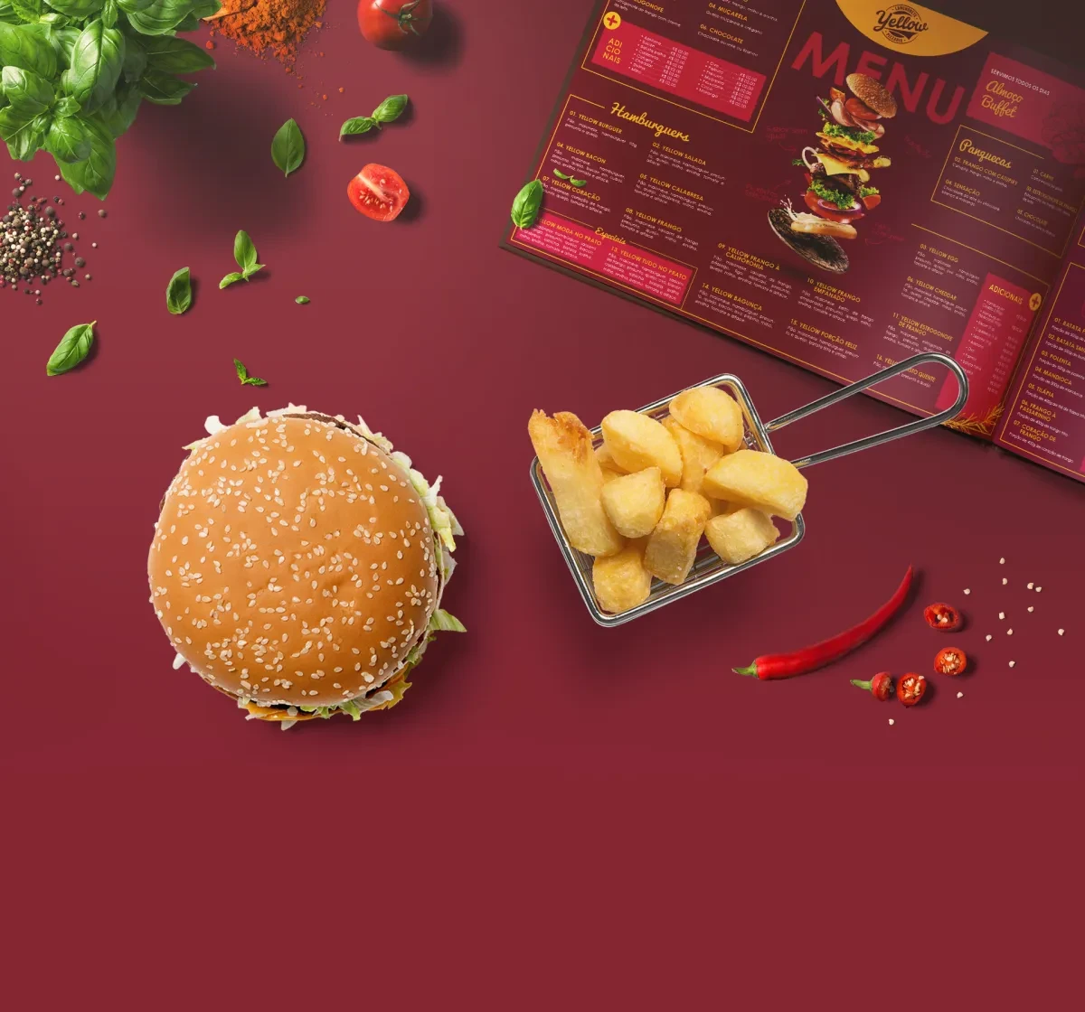 案例优选：汉堡食物品牌菜单标志视觉识别设计｜视觉识别·设计精选