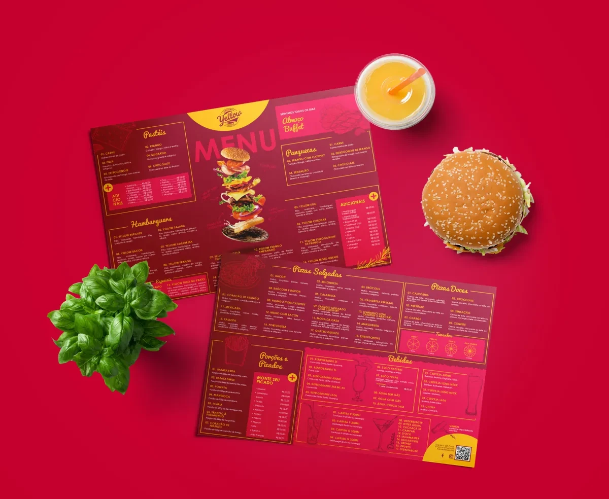 案例优选：汉堡食物品牌菜单标志视觉识别设计｜视觉识别·设计精选