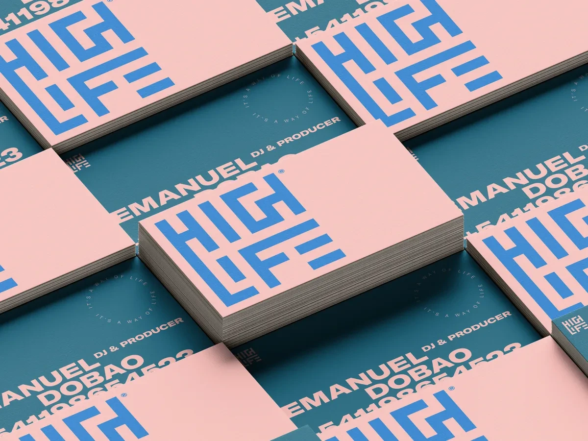 作品欣赏：Highlife阿根廷品牌色彩渐变标识品牌视觉设计