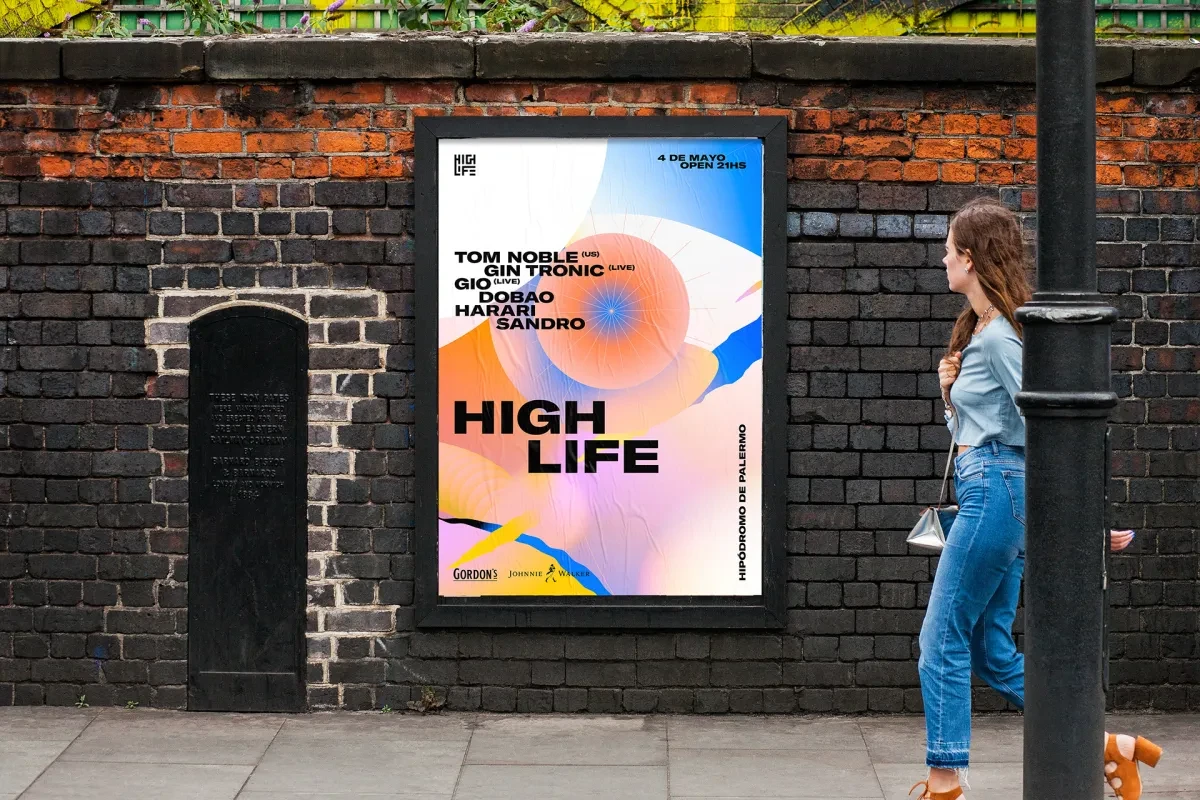 作品欣赏：Highlife阿根廷品牌色彩渐变标识品牌视觉设计