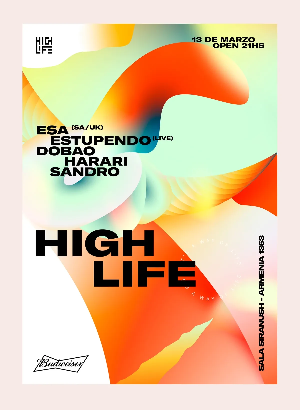 作品欣赏：Highlife阿根廷品牌色彩渐变标识品牌视觉设计