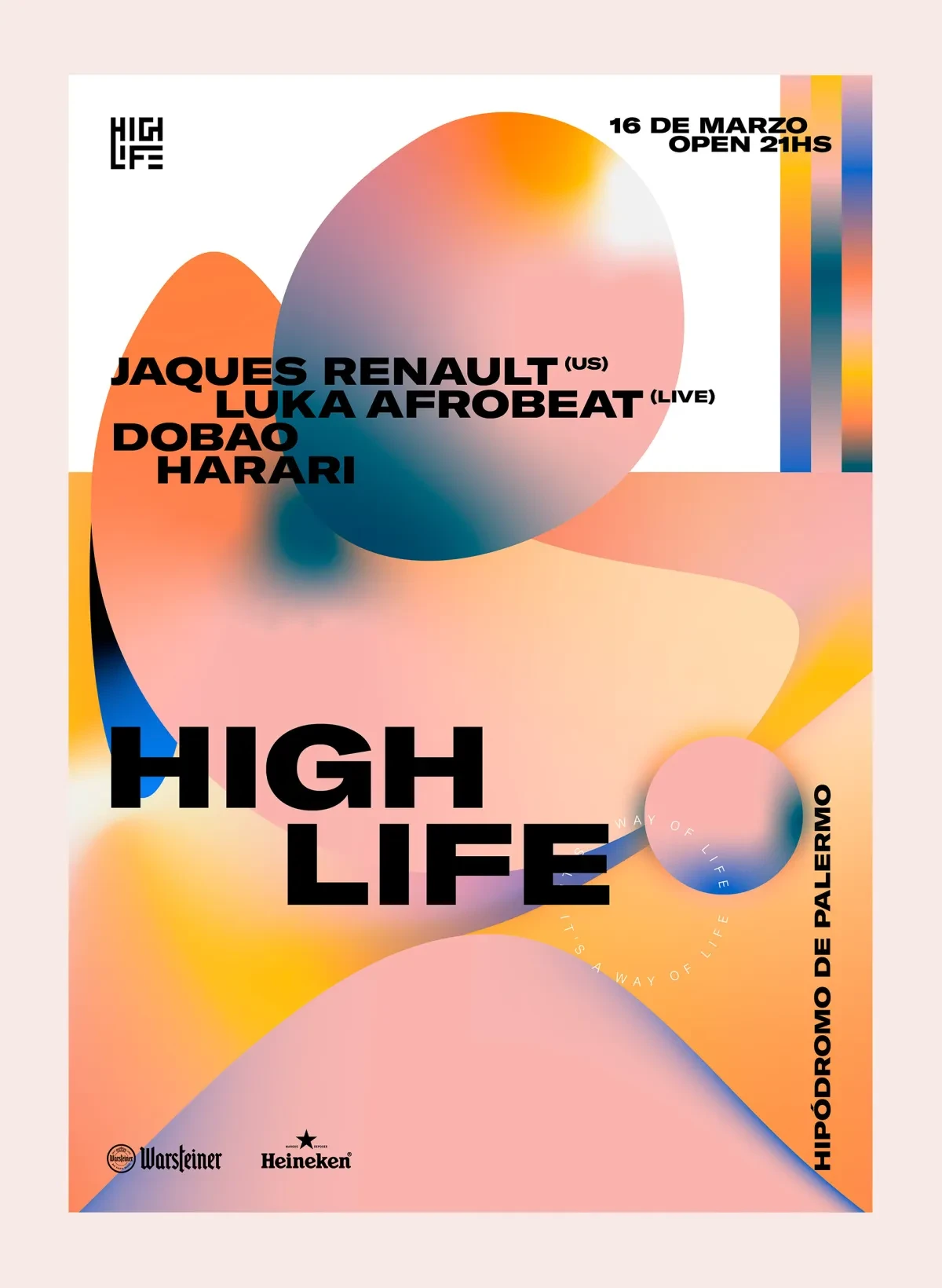 作品欣赏：Highlife阿根廷品牌色彩渐变标识品牌视觉设计
