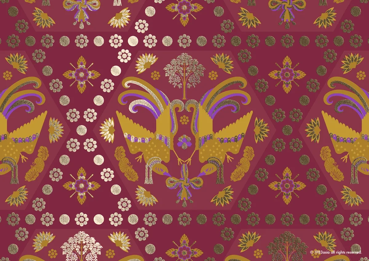 作品欣赏：唐餅家礼盒唐朝图案元素插画标签贴纸设计