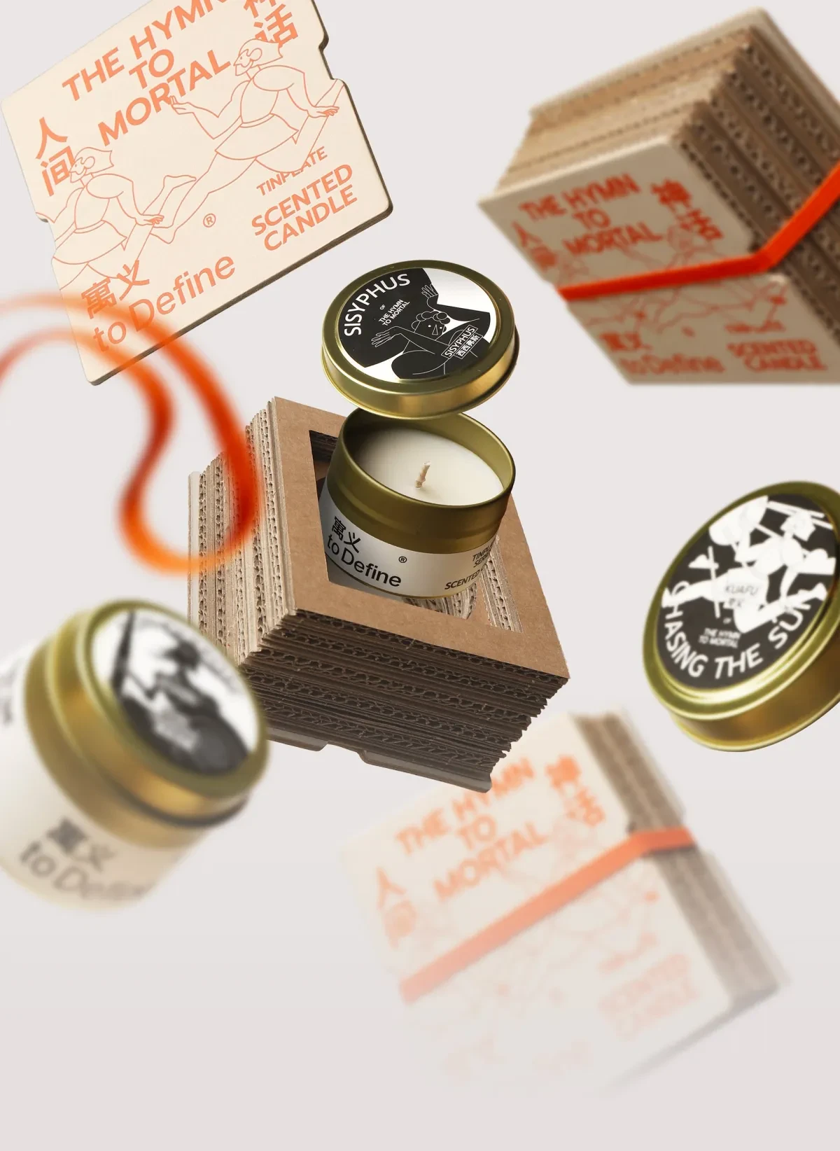 作品欣赏：香薰蜡烛手工插画包装设计｜包装设计·设计精选