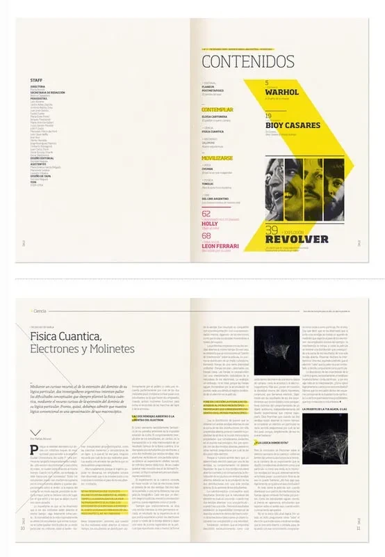 作品欣赏：简约版式画册设计-contenidos｜画册设计·设计精选