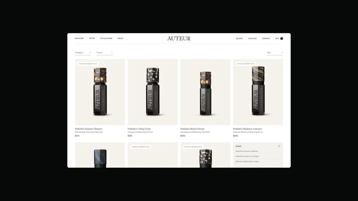 案例优选：护肤品牌视觉识别设计豪华包装产品展示设计｜视觉识别·设计精选