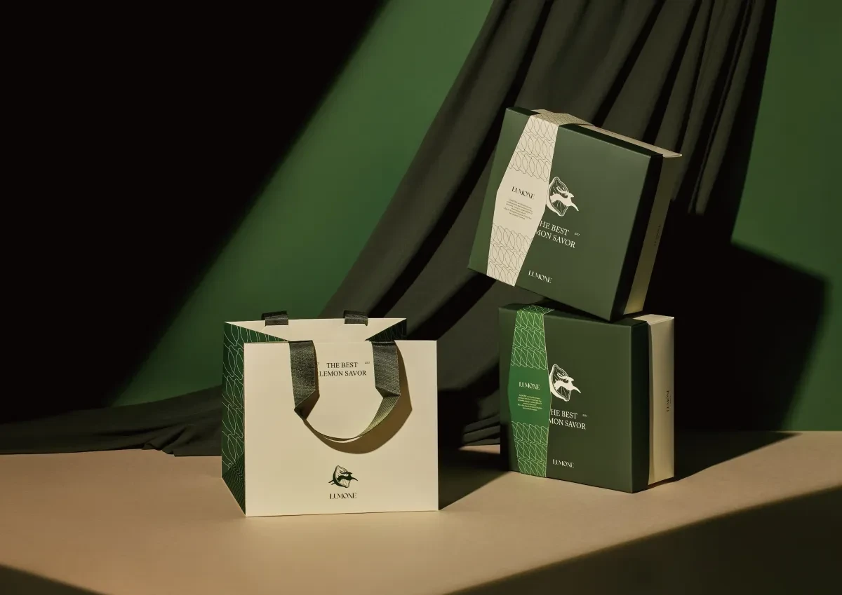 案例优选：高奢绿色系美食甜点品牌视觉识别标志设计外包装设计｜标志设计·视觉识别精选