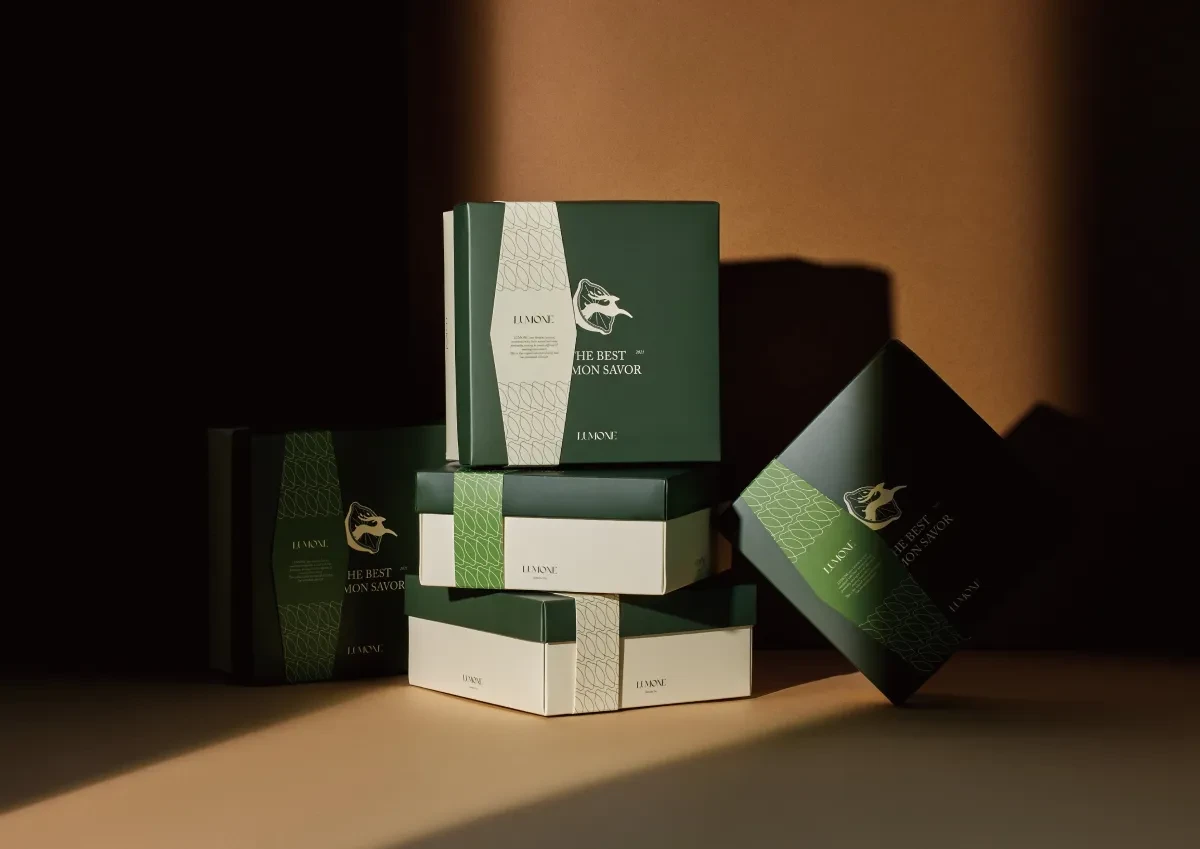 案例优选：高奢绿色系美食甜点品牌视觉识别标志设计外包装设计｜标志设计·视觉识别精选