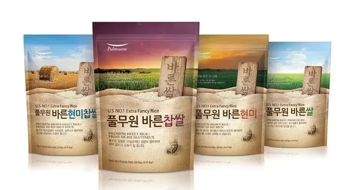 作品欣赏：韩国绿色生态大米包装设计｜包装设计·设计精选