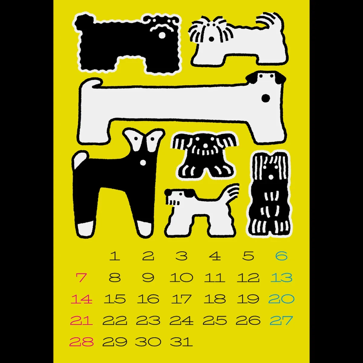 案例优选:插画日历|设计案例精选