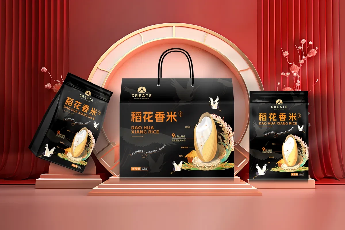 案例优选:大米包装设计、包装设计、食品包装设计、插画包装设计|LOGO设计·品牌设计案例精选