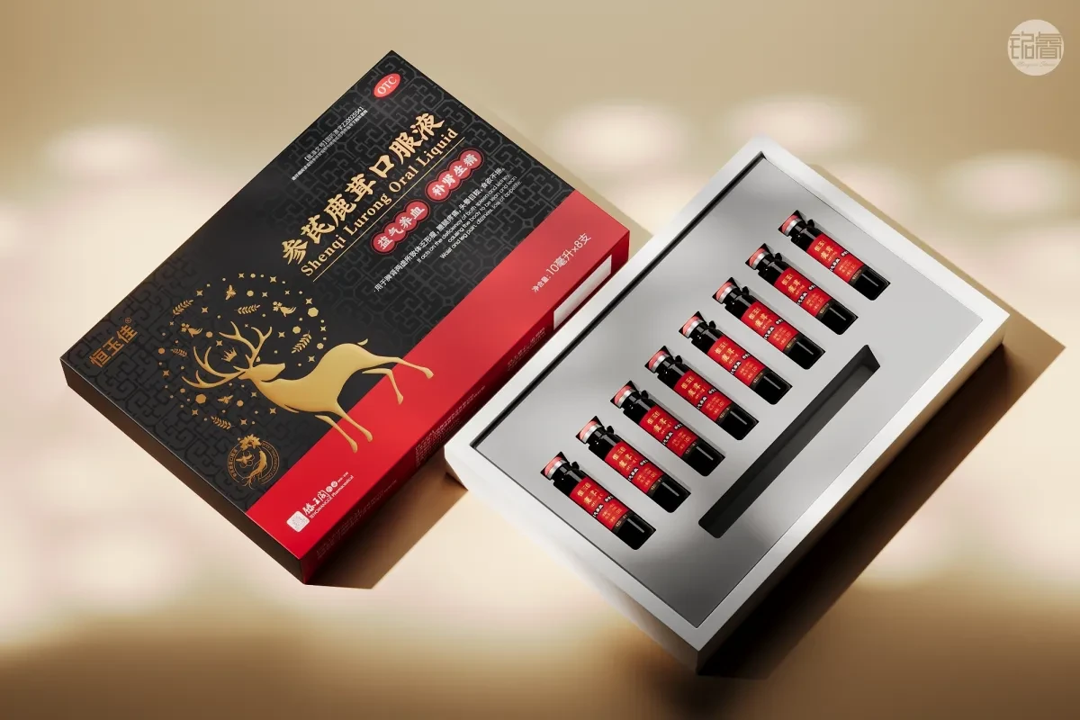 案例优选:保健品包装设计 参芪鹿茸口服液 包装设计©刘益铭原创作品|包装设计·设计案例精选