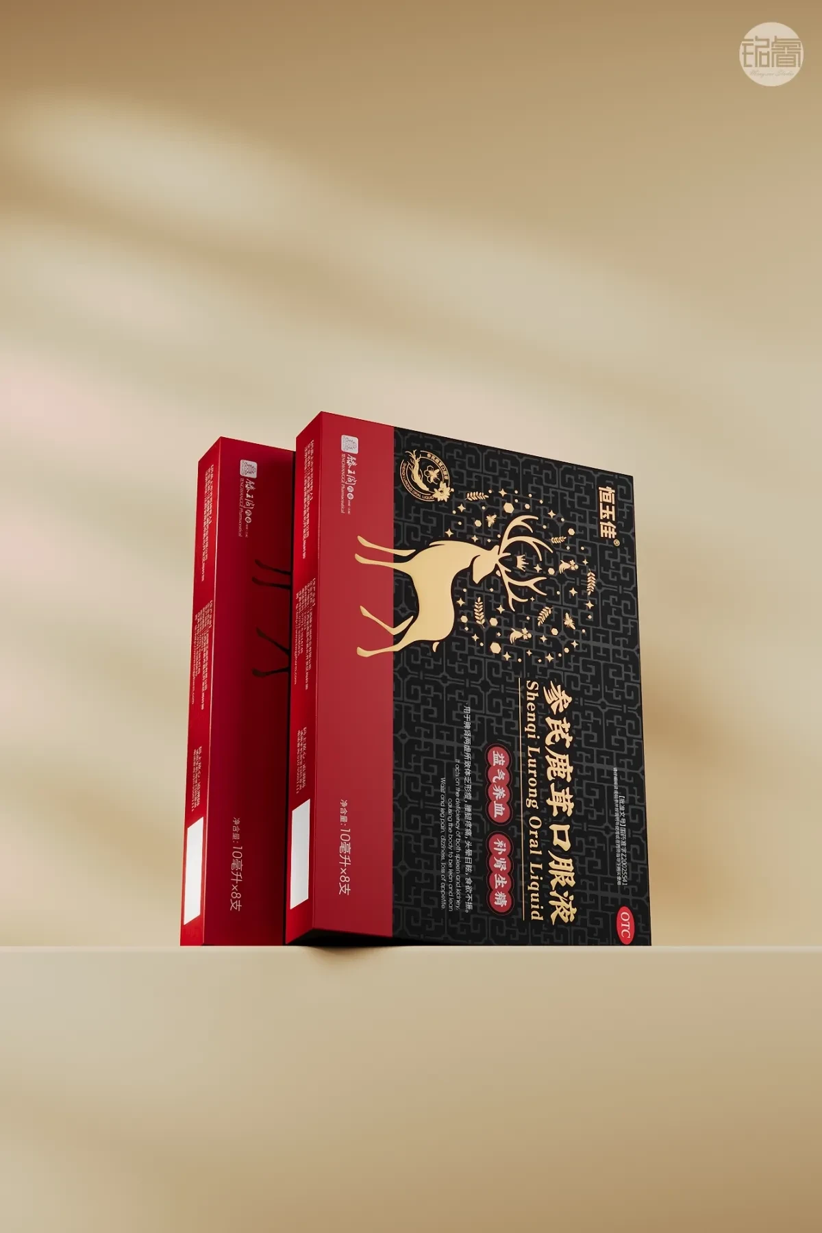 案例优选:保健品包装设计 参芪鹿茸口服液 包装设计©刘益铭原创作品|包装设计·设计案例精选