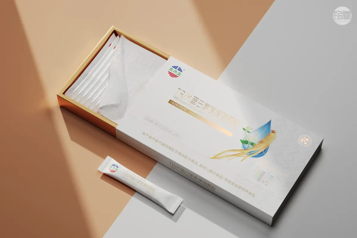 案例优选:保健品包装设计人参金银花固体饮料包装设计©刘益铭原创作品|包装设计·设计案例精选
