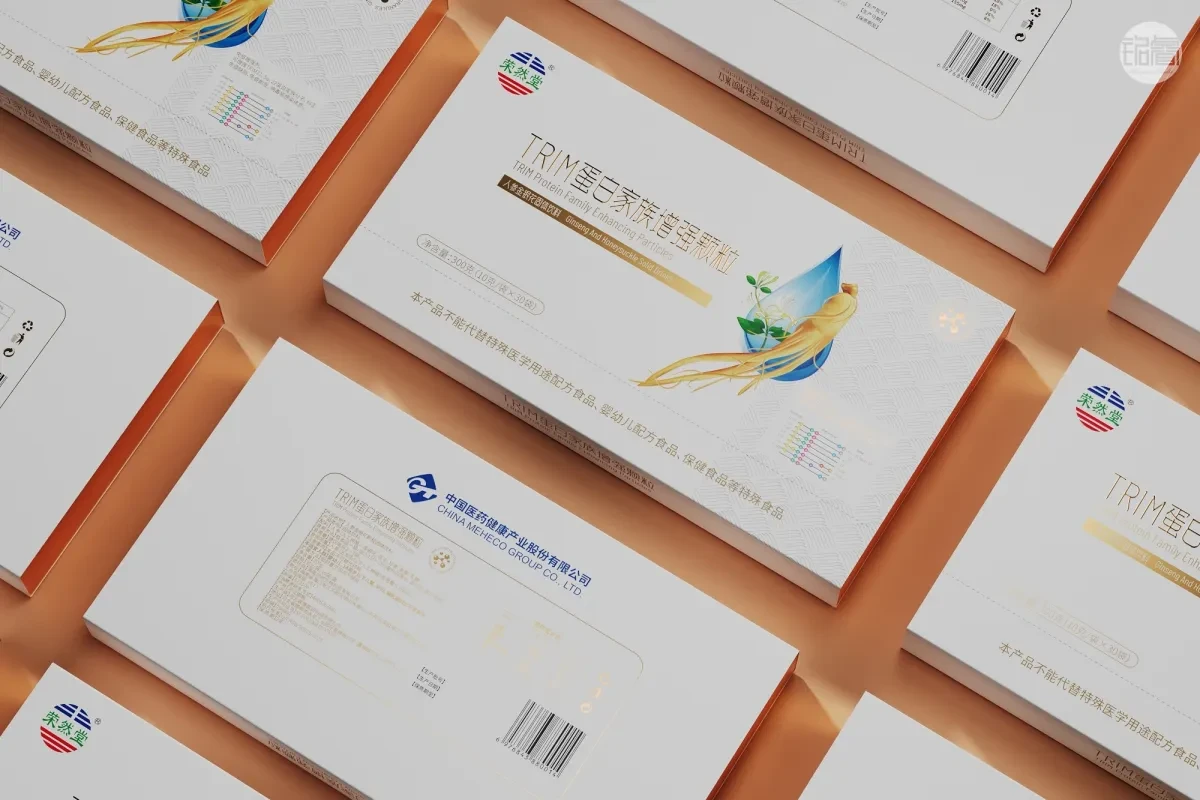 案例优选:保健品包装设计人参金银花固体饮料包装设计©刘益铭原创作品|包装设计·设计案例精选